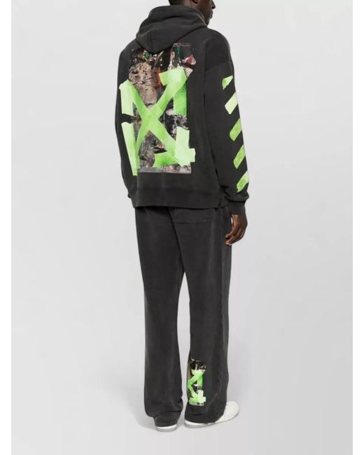 Off-White c/o Virgil Abloh Black Cotton Hoodie for men