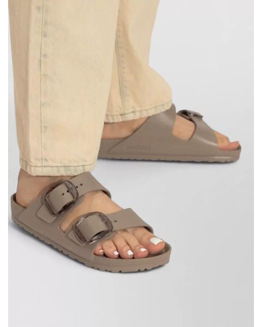 Birkenstock Brown Buckle-Fastening Sandals