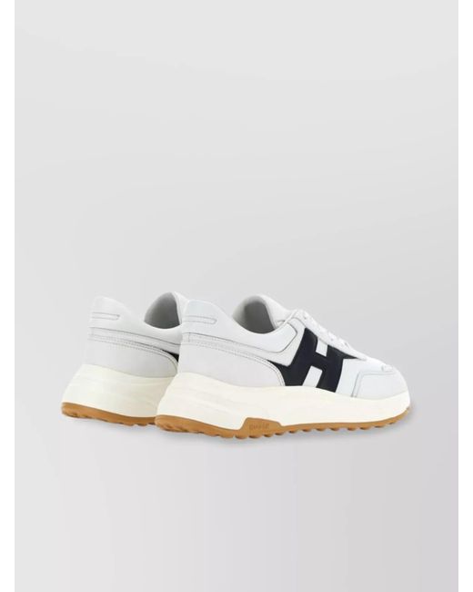Hogan Metallic Leather Low-Top Sneakers for men