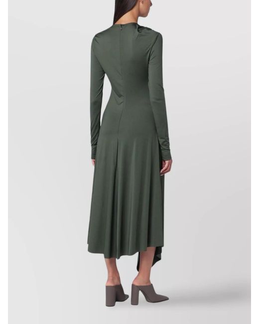 Victoria Beckham Green Midi Dress