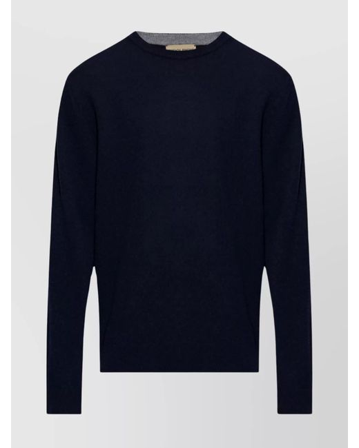 Woolrich Blue Ribbed Crewneck Knit Sweater Size M for men