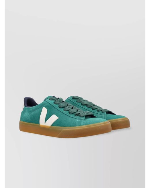 Veja Green Bold Campo Sneakers With Round Toe for men