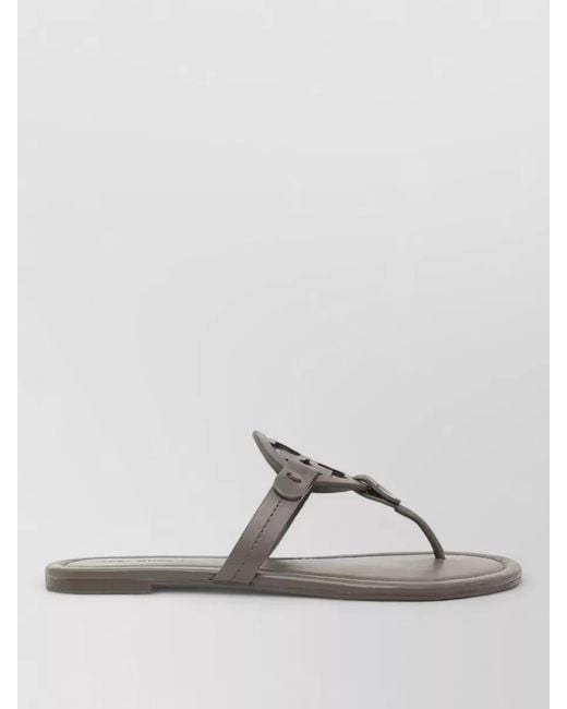 Tory Burch Multicolor Miller Sandals Round Footbed Flat Sole