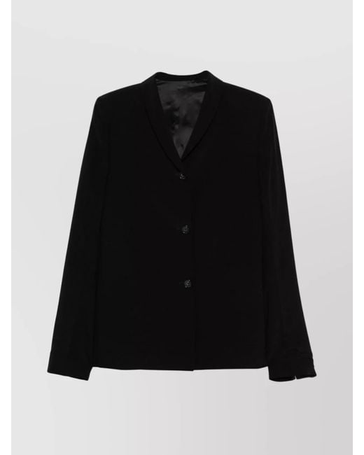 Totême Black Single-Breasted Blazer