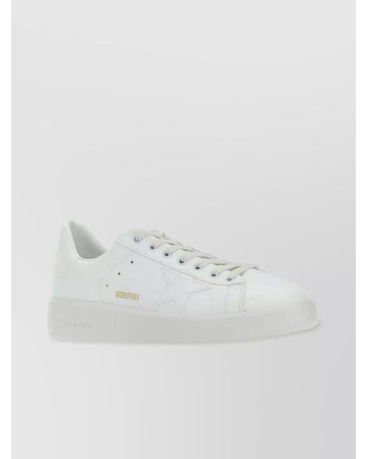 Golden Goose Deluxe Brand White Leather Low-Top Sneakers for men