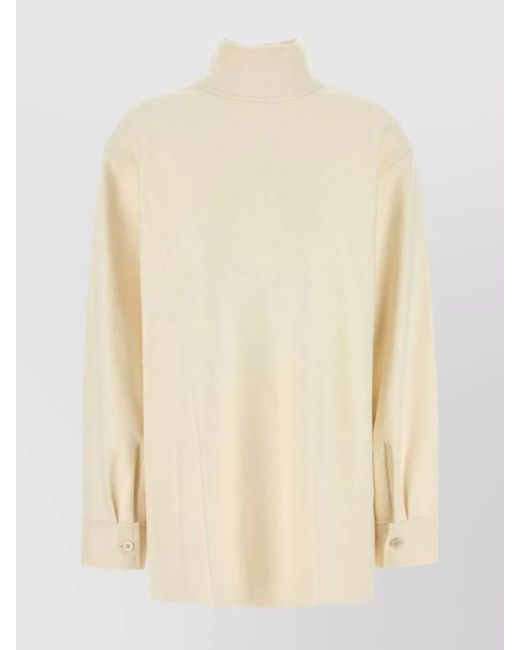 Jil Sander Natural Wool Blend Blouse