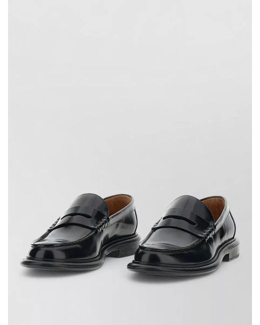 Givenchy Black Leather Loafers for men