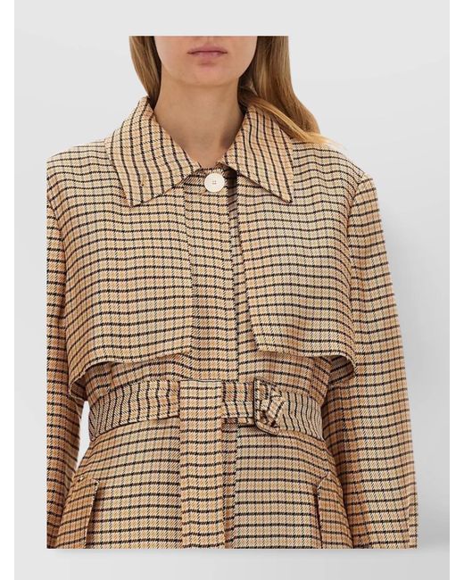 Lanvin Natural Belted Trench Coat