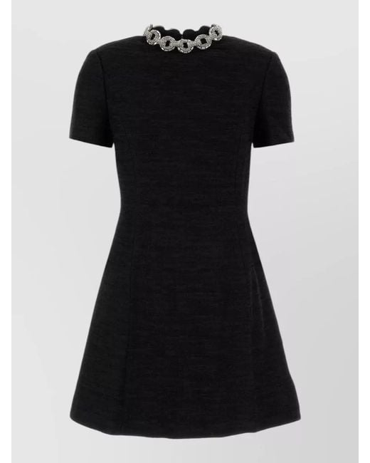 Valentino Garavani Black Bouclé Mini Dress