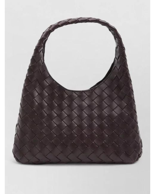 Bottega Veneta Gray Campana Small Leather Tote Bag
