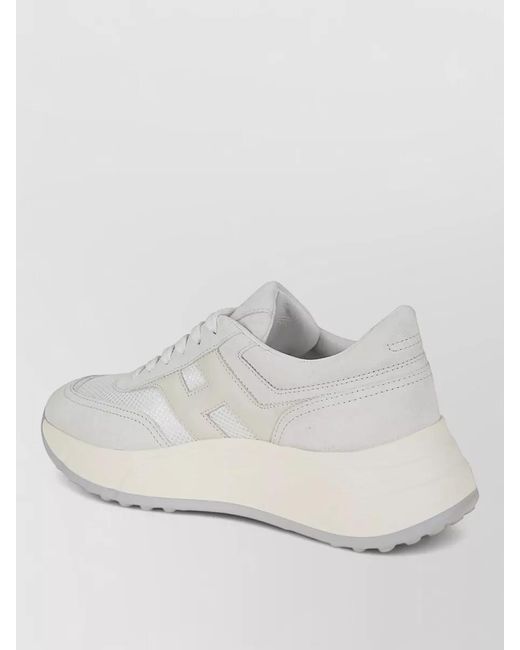 Hogan White H669 Hi Fi Platform Sneakers