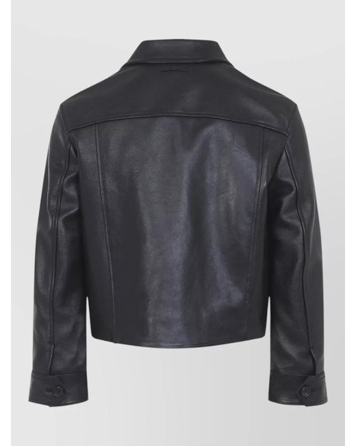 Marni Black Two-Tone Leather Jacket