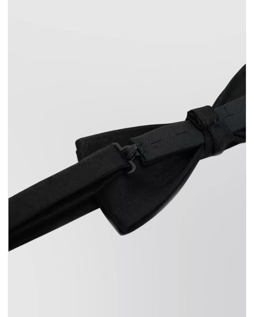 Saint Laurent Black Silk Bow Tie for men