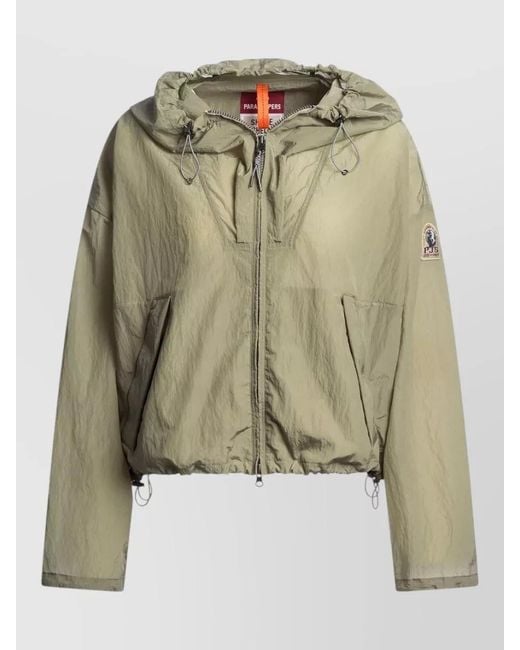 Parajumpers Green Hooded Parka Coat
