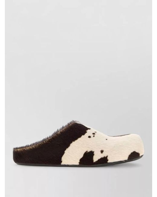 Marni Multicolor Calf Hair Slippers