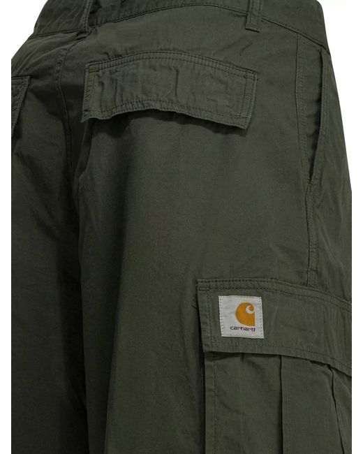 Carhartt Green Cole Shorts Cargo Style Pockets Belt Loops for men
