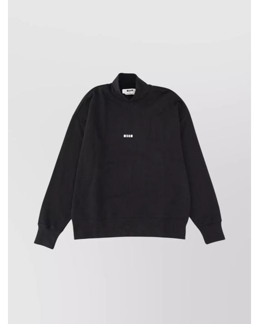 MSGM Blue Cotton Sweatshirt for men