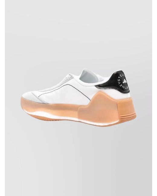 Adidas By Stella McCartney Multicolor Panelled Logo-Print Low-Top Sneakers