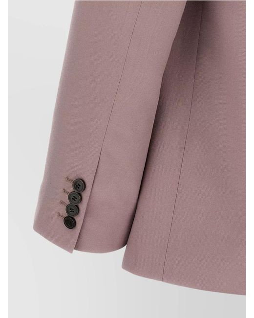 Dries Van Noten Pink Wool Blazer for men