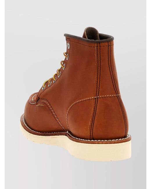 Red Wing Brown Leather Ankle Boots for men