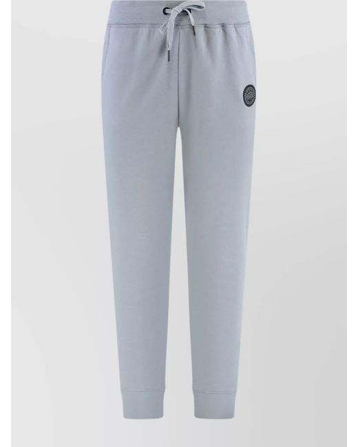 Canada Goose Blue Cotton Drawstring Waist Track-Pants for men