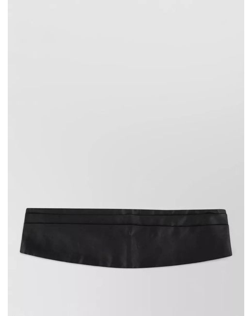 Lardini White Wool Tuxedo Belt for men