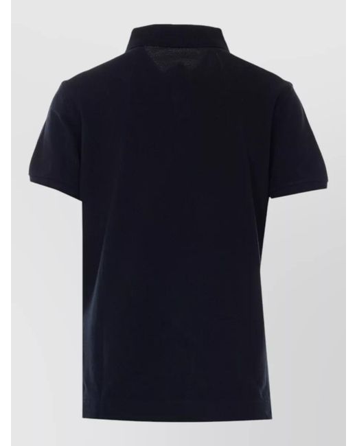 Canada Goose Blue Cotton Short-Sleeve Polo Shirt