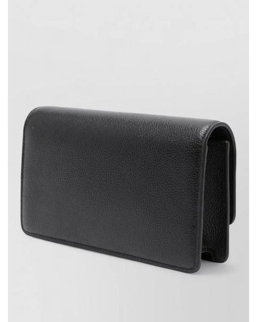 Emporio Armani Black Leather Mini Cross-Body Bag