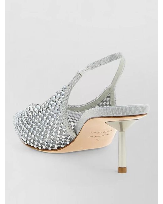 Le Silla Gray Gilda Slingback Pumps