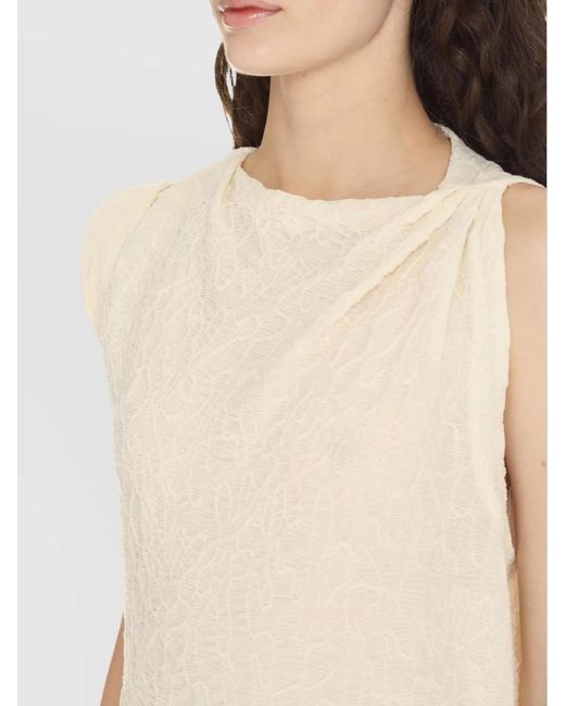 Isabel Marant White Gathered Dress