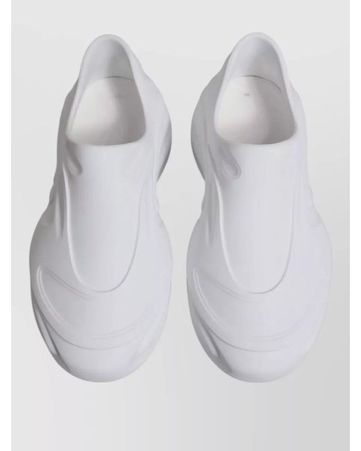 Dolce & Gabbana Gray Leather Slip-On Sneakers for men