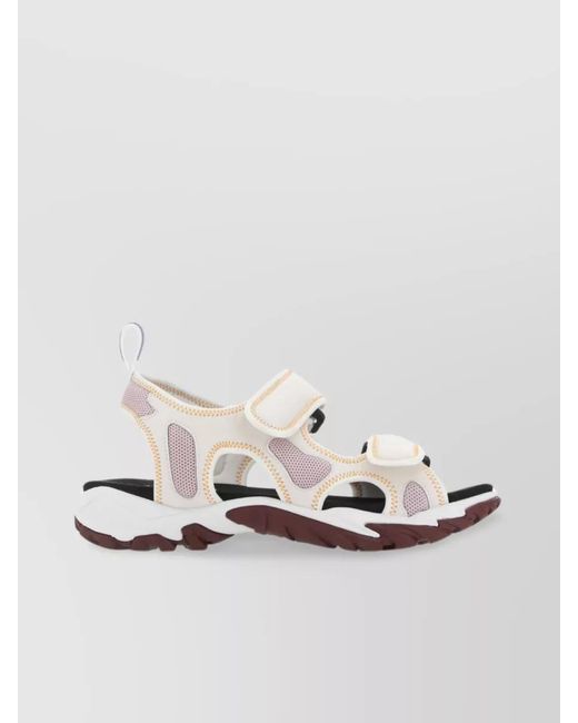 McQ Alexander McQueen Metallic Fabric Sandals
