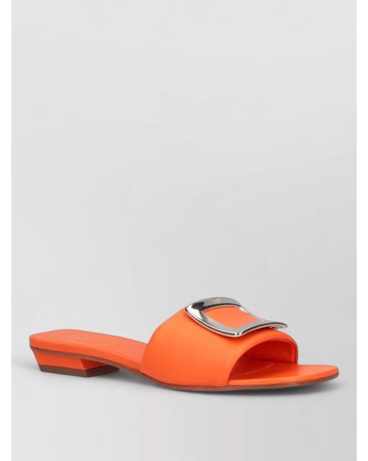 Roger Vivier Multicolor Leather Padded Mules