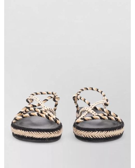Isabel Marant Multicolor Sandals Braided Straps Flat Sole Open Toe