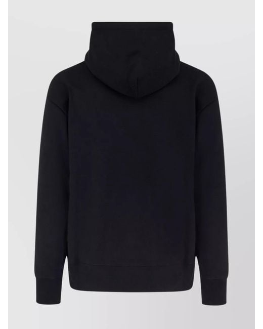 Valentino Black Cotton Le Chat De La Maison Logo-Print Hoodie for men