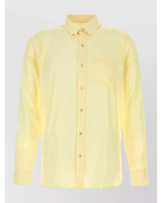 Tom Ford Yellow Lyocell Shirt for men