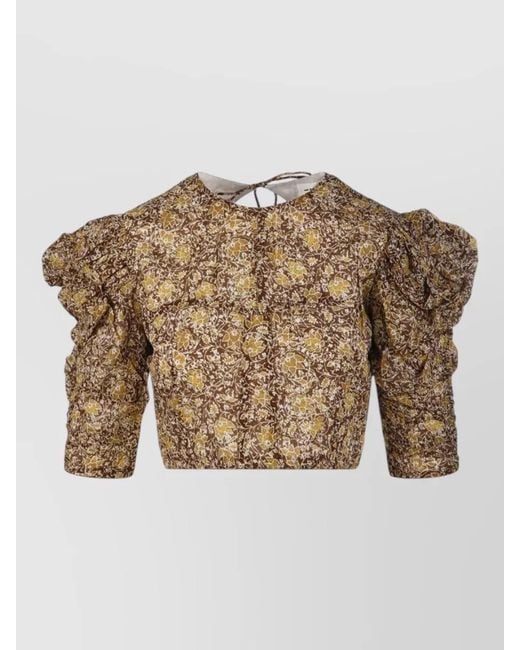 Isabel Marant Brown Cotton Top