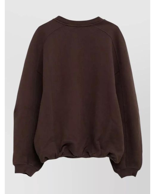Jacquemus Brown Cotton Jersey Logo Appliqué Sweatshirt for men