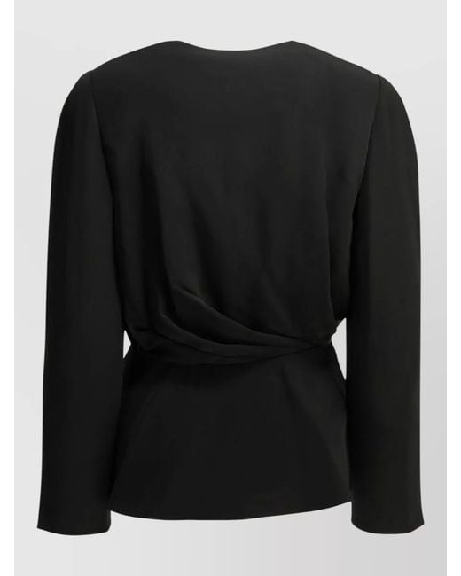Chloé Black Draped Top