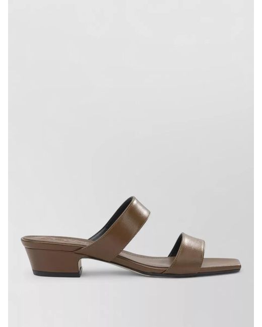 Aeyde Brown Kemi 30Mm Heeled Sandals Double Strap