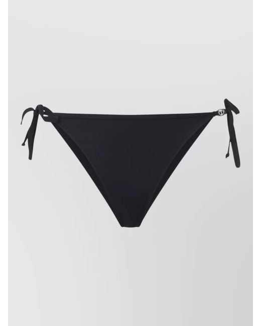 DIESEL Black High-Cut Bikini Bottoms