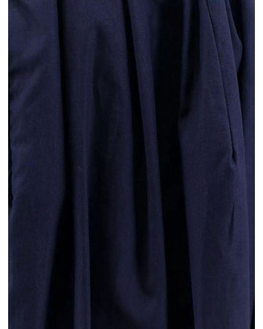 Marni Blue Organic Cotton High-Rise Balloon Skirt