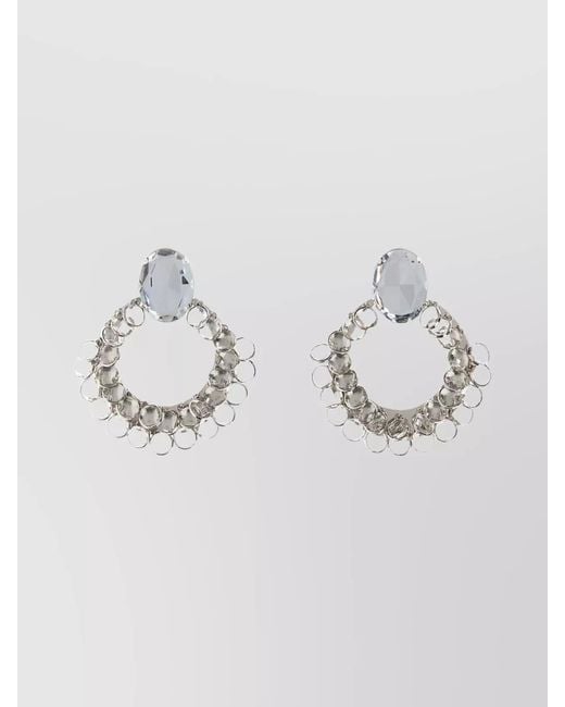 Givenchy Metallic Embellished Chandelier Earrings