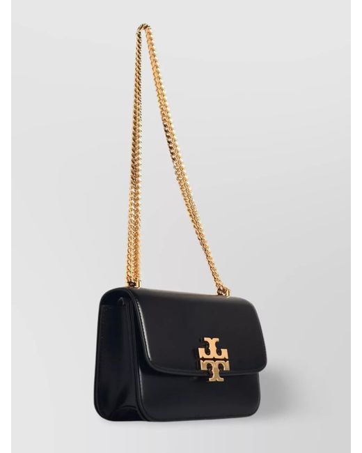 Tory Burch White Eleanor Small Leather Shoulder Bag
