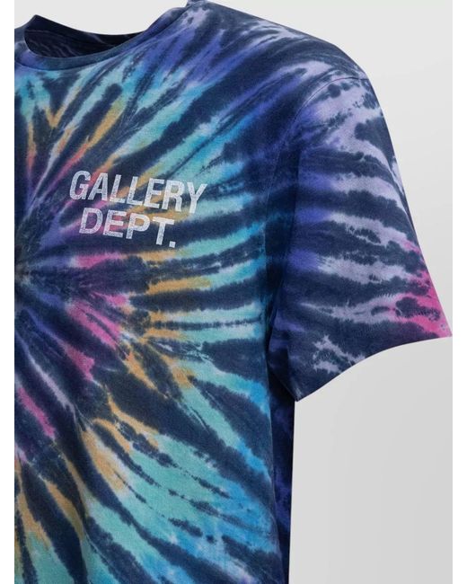 GALLERY DEPT. Blue Miami Crew Neck Tie Dye T Shirt for men