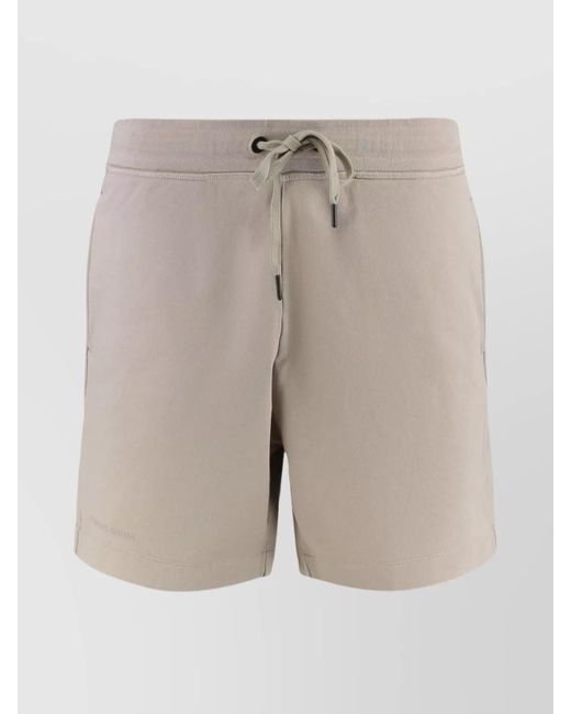 Canada Goose Gray Drawstring Waist Cotton Bermuda Shorts for men