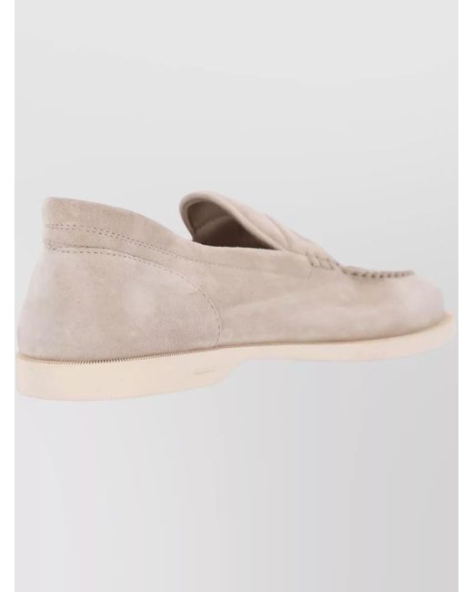 John Lobb Natural Leather Loafers for men