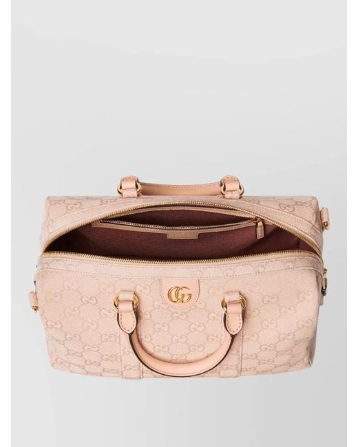Gucci Natural Clutch Bag Detachable Strap Tone Hardware