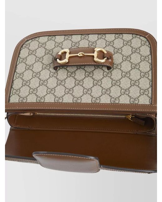 Gucci Gray Horsebit 1955 Shoulder Bag Top Handle