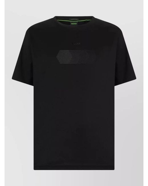 Boss Black Cotton Regular-Fit Short-Sleeve T-Shirt for men